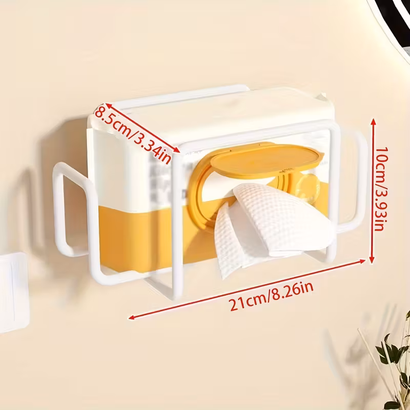 thumbnail image 1 of XHSGX Dispensador toallas papel hierro montado pared adhesivo sin taladrar caja toallitas baño cocina, 1 of 6