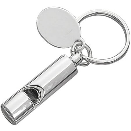 Chrome-Plated Whistle Key Chain