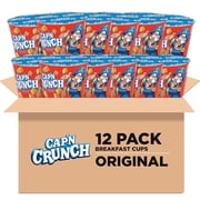 (12 pack) Cap'n Crunch Breakfast Cereal Original Express Cup, 1.51oz
