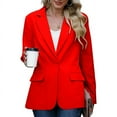 thumbnail image 4 of SDNall Womens Blazers for Work Casual Bussiness Casual Blazers Open Front Long Sleeve Work Office Blazer Jacket with Shoulder Pads Fall Fall Clothing Sizes:S-3XL, 4 of 9