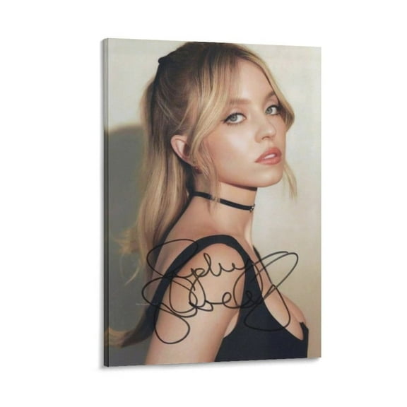 Sydney Sweeney Poster Canvas Art Poster and Wall Art Picture Print Modern Family bedroom Decor Posters 12x18inch(30x45cm)
