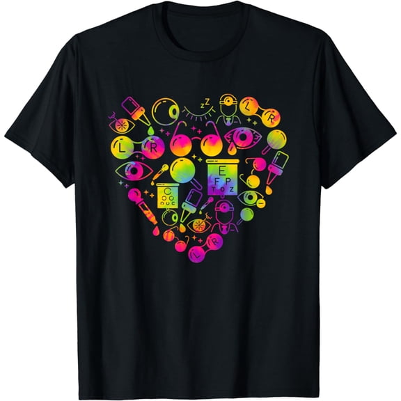 Optometry Ophthalmic Technician SymbolsHeart T-Shirt