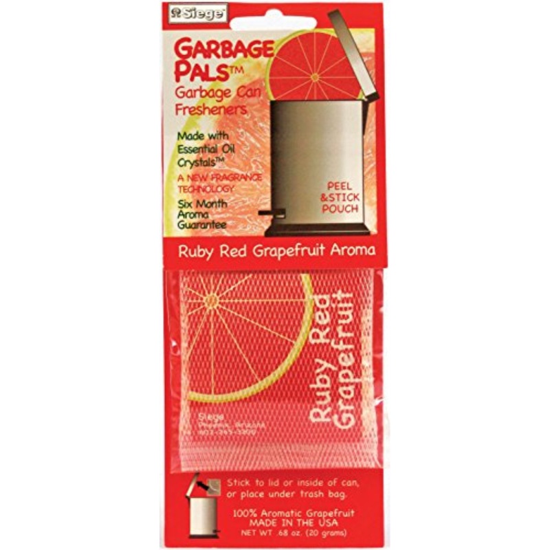 Harold Import 3702 Ruby RED Grapefruit Garbage CAN Freshener Walmart