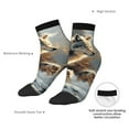 thumbnail image 6 of Fuzoiu Wolf Family Winter Wonderland Print Adult Socks, Crew Moisture-wicking Socks, Unisex Cushion Crew Socks,Casual Sports Ankle Socks, 6 of 7