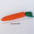 thumbnail image 2 of 1pc Carrot Design Durable Pet Chew Toy for Dogs - Teeth Grinding and Knot Rope Chew Toy for Fun and Healthy Play, 2 of 6