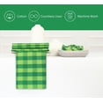 thumbnail image 5 of PurpleEssences Gingham Check Cloth Napkins Set of 10, 18x18 inches - St. Patrick's Day - Parrot Green and Apple Green, 5 of 6