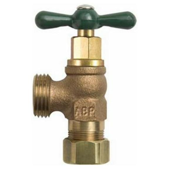Arrowhead Brass 221CCRBLF Boiler Drain, Lead-Free, 1/2 In. Copper Compression - Quantity 12