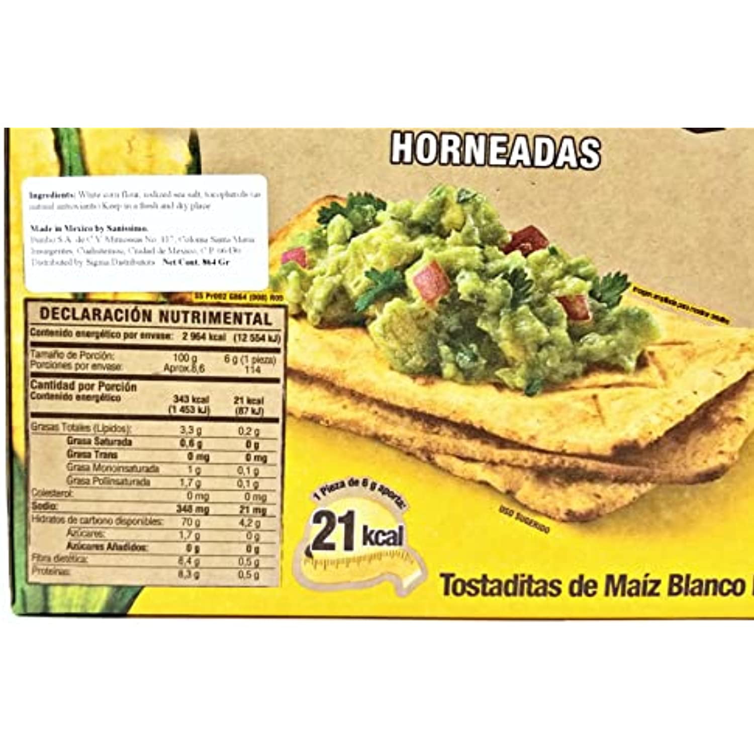 Salmas Horneadas Sanissimo Oven Bake Corn Crackers 48 Pack