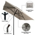 thumbnail image 5 of Mainstays 6 x 7.5' Tan Rectangular Patio Push Up Umbrella, Adjustable Tilt, 5 of 6