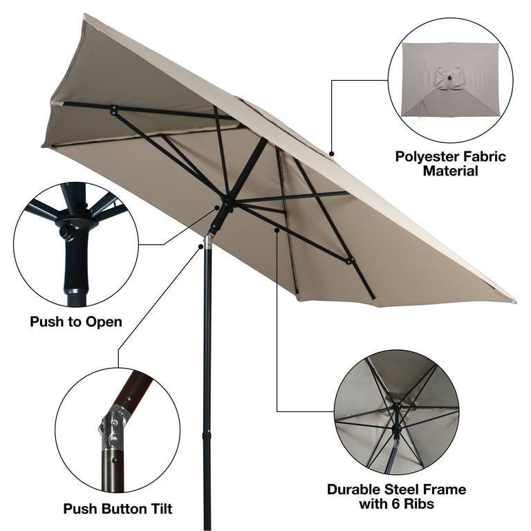 cantilever patio umbrella costco SunVilla 13ft. Round 3-Tier Cantilever Umbrella