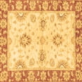 thumbnail image 1 of Ahgly Company Indoor Square Oriental Brown Traditional Area Rugs, 6' Square, 1 of 4