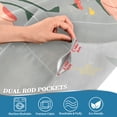 thumbnail image 5 of Yayeee Kitchen Curtains Tier Set of 2 Light Filtering 57"x24" Over Sink Window Panels, Stars Flower, 5 of 7