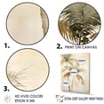 thumbnail image 3 of Designart "Vintage Tranquil Minimalist Tropical Palms" Palms & Palm Trees Floater Framed Canvas Art Print, 3 of 5