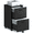 Black, variant on JIOABL 2 Drawer Rolling File Cabinet with Lockable Wheels, Mobile Printer Stand with Storage, Black, 1 Set