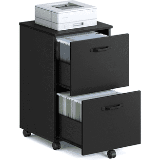 Ktaxon Wood 3-Drawer Lateral File Cabinet with Lock for Home