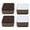 Brown Square, variant on 4Pcs Square Furniture Feet Leg Bed Risers Heightening Pad Black/brown/white Table Chair Desk Sofa Riser Floor Protector Elevator