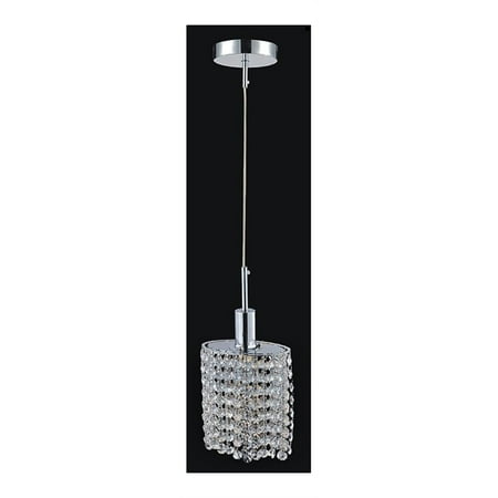 

CWI Lighting Glitz 6 1-light Down Transitional Metal Mini Pendant in Chrome