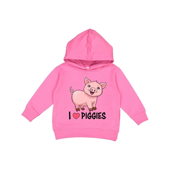 Inktastic I Love Piggies Cute Pig Toddler Hoodie
