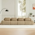 thumbnail image 2 of ZenNook 146" Modern Modular Sectional Sofa for Living Room, Oversized 4 Seater Boneless Couch with Deep Seat, Flannelette Fabric Cloud Couch Sectional, No Assembly Compressed Sofas para Sala, 2 of 8