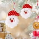 thumbnail image 4 of Adorno navideño con forma de ciervo, muñeco de nieve y árbol de Navidad, colgante con forma de pentagrama de Papá Noel, pequeños adornos colgantes, colgante de vehículo de peluche., 4 of 5