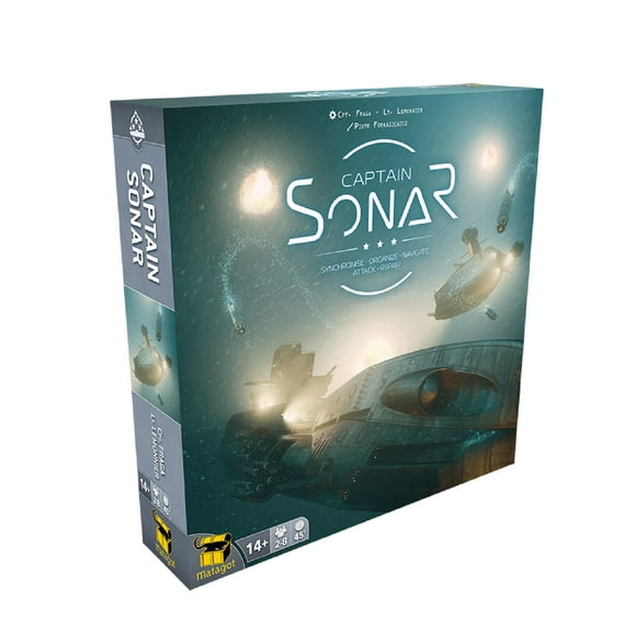 Matagot Captain Sonar Board Game (Base Game) | Submarine Strategy Game | Cooperative Team-Based Game for Adults and Teens | Ages 14+ | 2-8 Players |