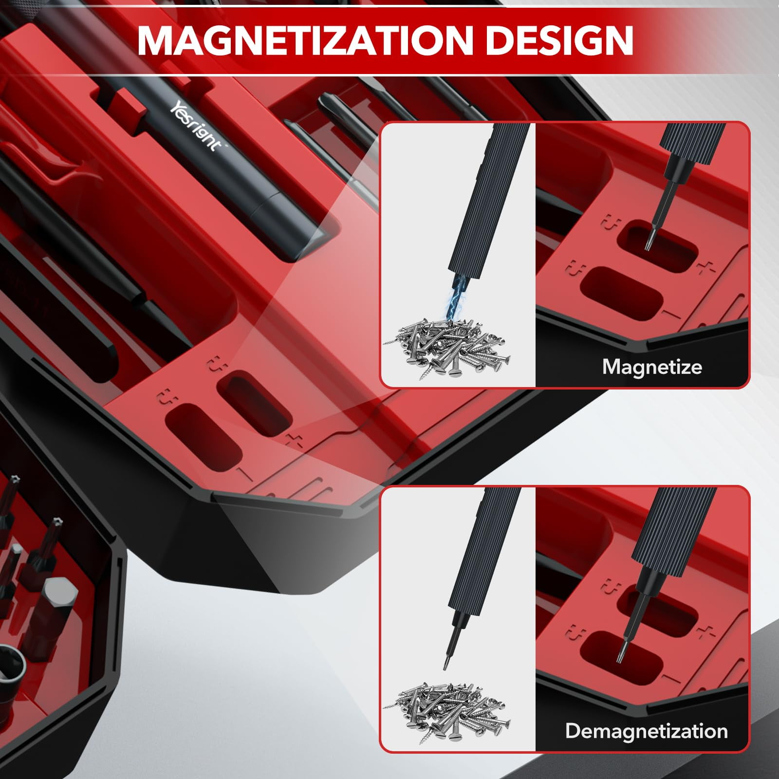 Mini Electric Screwdriver 155 in 1 Small Precision Screwdriver Set Max 5 N.m Cordless Screwdrivers with 3 Torque Settings 140 S2 Magnetic Bits, Repair Tool Set for Phone Computer Watch Drones