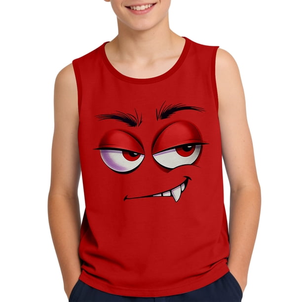 Niño Pequeño Camisola Moda Lindo Gradiente Impresión Suave sin Mangas para Niños