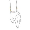thumbnail image 3 of Bracelet Médical d'Identification, Chaîne à Billes Vierges pour Femmes, Or, 2 Tons, Acier Inoxydable, 7.5 Pouces, 3 of 4