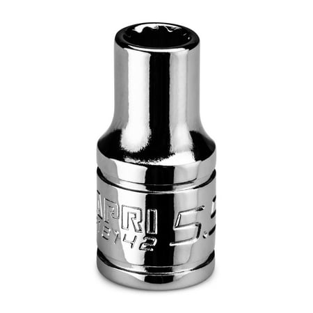 

Capri Tools 5.5 mm Shallow Socket 1/4 in. Drive 12-point Metric