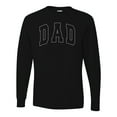 thumbnail image 2 of Wild Bobby DAD Varsity Letters Men Long Sleeve Shirt, 2 of 6