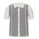 thumbnail image 4 of Camisas de manga corta con botones de solapa y costuras de bloques de colores para hombre Pompotops  oipoqjl49403, 4 of 8