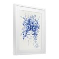 thumbnail image 2 of Stupell Industries Glam Dolce Vita Woman with Roses White Framed Print Under Glass, 17 x 21, by Karolina Sato, 2 of 8