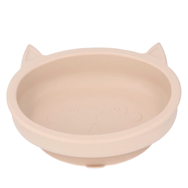 Cuenco Portátil con Forma de Gato de Dibujos Animados Cuenco para bebé con Ventosa Cuenco de Comida de Silicona Suave para Niños Pequeños para Comedor ANGGREK Otros
