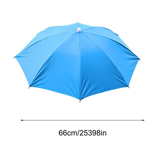 Xihbxyly Paraguas a Prueba de Viento, Protección Contra La Lluvia y El Sol, Diseño Plegable, Diadema Ajustable, Ideal para Deportes y Actividades Al Aire Libre, Pesca, Golf, Senderismo, Talla 66/77 C