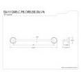 thumbnail image 2 of Kingston Brass BA1112SN Victorian 18-Inch Towel Bar, Brushed Nickel, 2 of 2