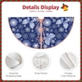 thumbnail image 3 of Balery Beautiful Snowflake Butterfly Printed Christmas Tree Skirt , Merry Christmas Party Christmas Tree Decoration,Adjustable Tree Skirt-30", 3 of 6
