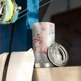thumbnail image 3 of 20 Oz Great Pyrenees Dog and Flower Coffee Tumbler Double Wall Insulated Stainless Steel Water Bottle | Metal Reusable Thermoses Flask with Cup Cap | Leak & Sweat Proof with Anti-Dust Lid, 3 of 7