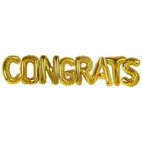 16 Inch Gold Foil Congrats Balloons