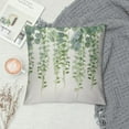 thumbnail image 2 of HENGT  Eucalyptus Leaves Pillow Covers Green Plants Decorative Throw Pillow Cases Soft  Square Cushion Covers for Sofa Couch Car Bedroom Home Decor, 2 of 5