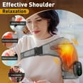thumbnail image 3 of Cordless Shoulder Heating Pad with Massage, 3 Heat & Vibration Levels, 5000mAh Rechargeable Shoulder Wrap for Pain Relief, Deep Tissue Shoulder Massager for Men and Women, 3 of 7
