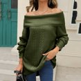 thumbnail image 2 of Vedolay Womens 2023 Sweaters Women's 2023 Fall Cropped Turtleneck Knitted Sweater Pullover Loose Tops,GN1 L, 2 of 3