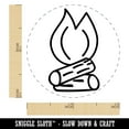 thumbnail image 2 of Camp Fire Doodle Self-Inking Rubber Stamp Ink Stamper - Fuchsia Ink - Mini 1/2 Inch, 2 of 7