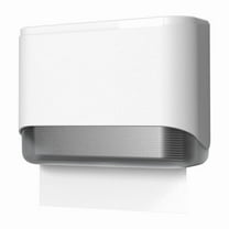 Paper Towel Dispenser Wall Mounted Adhesive Multifold Trifold Commercial Paper Hand Towel Dispenser for Bathroom White,1 x Paper Towel Dispenser,White