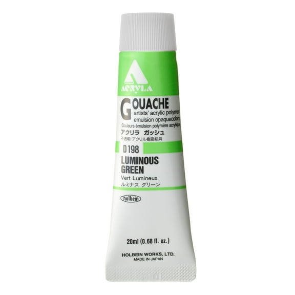 Holbein Acryla Gouache, 20ml, Luminous Green