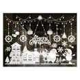 thumbnail image 1 of Se prepara para la Navidad con copo de nieve transparente, pegatinas cubiertas, calcomanías de Reno de Navidad, decoraciones de fácil aplicación, 1 of 4