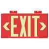Jessup Glo Brite  Eco Framed Exit Signs - glo brite eco framed exit signs red frame