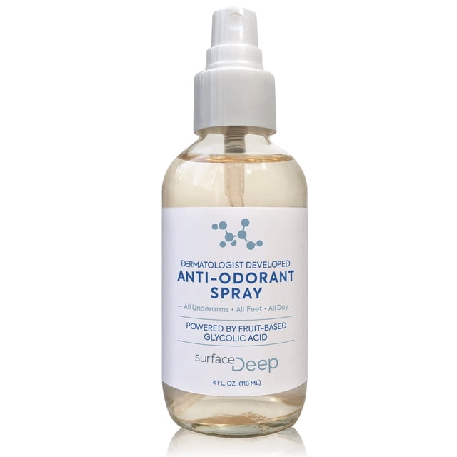 Desodorante en spray Surface Deep para hombres/mujeres Desodorante en spray natural Antiolor Desodorante en spray natural para mujeres y hombres Sin aluminio Vegano Sin crueldad. (TAMAÑO DE VIAJE 1 on