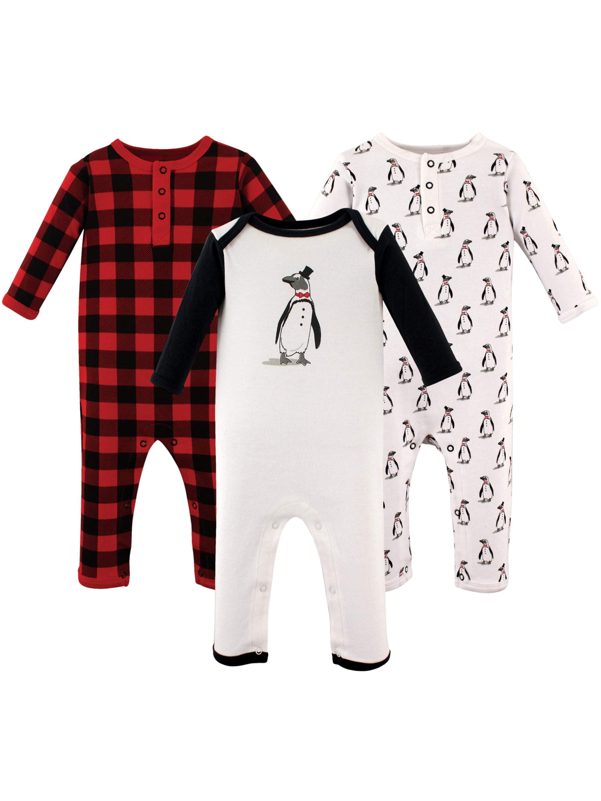 Hudson Baby Hudson Baby Boy Cotton Coveralls 3Pack