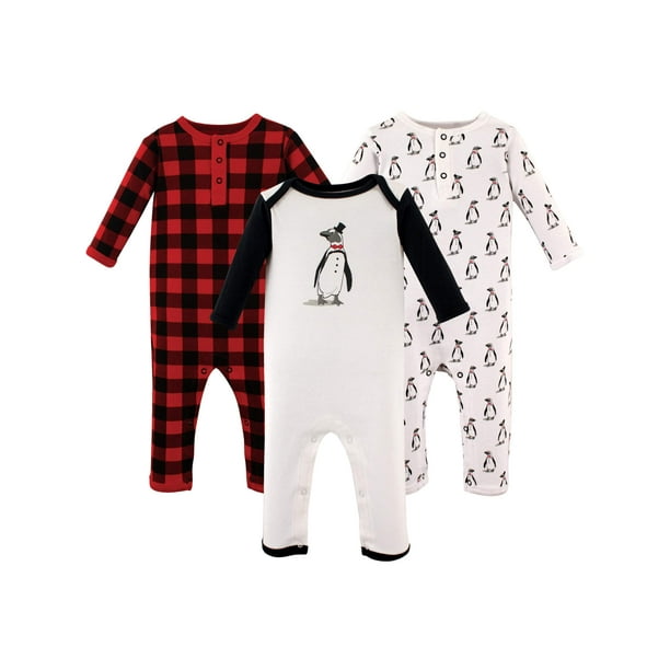 Hudson Baby Hudson Baby Boy Cotton Coveralls 3Pack