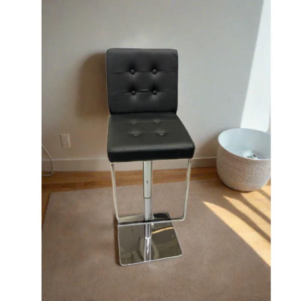 Chrish Adjustable Stool Crafted with luxurious PU leather